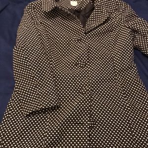LC polka dot pea coat